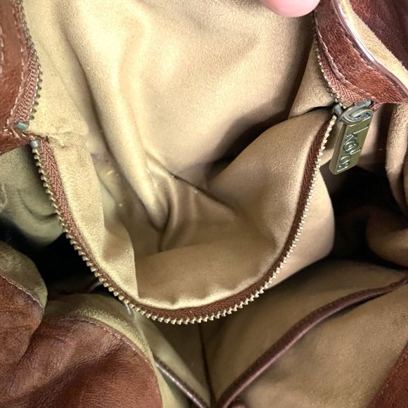 KOOBA ANNIE Brown Leather Lace Corset Messenger Bag OS - Picture 14 of 15